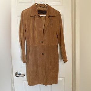 Real leather suede Marc New York coat xs